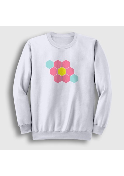 Unisex Beyaz Zoe Lee Mucize Uğur Böceği Miraculous Ladybug Sweatshirt