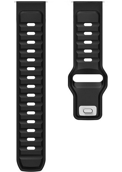 Huawei Watch Gt2 46MM Uyumlu Kordon Kayış Silikon 22/135KRD Siyah