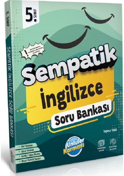 5.sınıf Ünlüler Sempatik Ingilizce Soru Bankası +36 Haftalık Kazanım Denemeleri (Hediyeli) modelleri