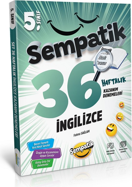 5.sınıf Ünlüler Sempatik Ingilizce Soru Bankası +36 Haftalık Kazanım Denemeleri (Hediyeli) fırsatları