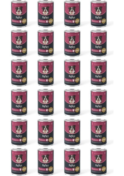 Kuzu ve Tatlı Patates Et Parçacıklı Soslu Köpek Konservesi 400 Gr*24 Adet