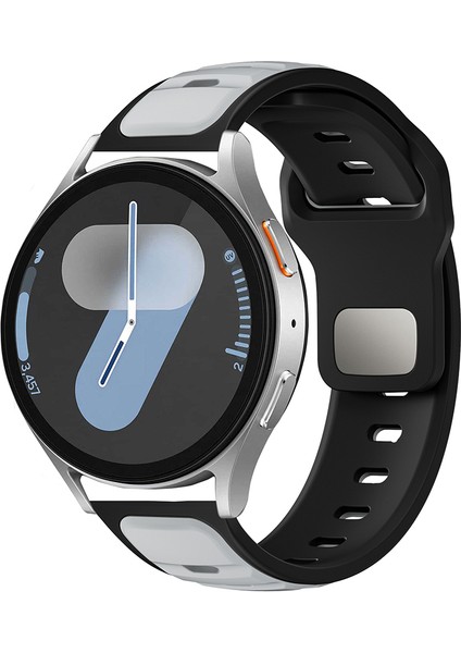 Xiaomi Redmi Watch 5 Active Uyumlu Kordon Kayış Silikon 22/135KRD Gümüş Siyah fiyatları