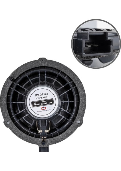 16 cm 4 Ohm Max 120 Watt Oto Hoparlör Tekli (Cıtroen)