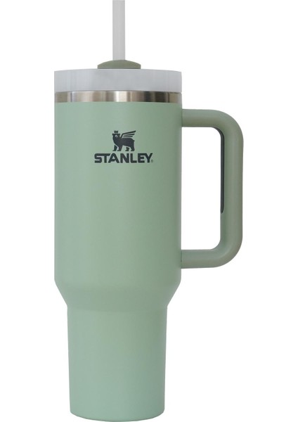 Quencher H2.0 Flowstate Paslanmaz Çelik Vakum Yalıtımlı Bardak 40 Oz 1,18 Lt Matcha Cream