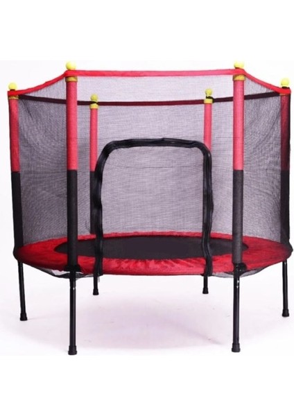 Fileli Büyük Boy Trambolin 140 cm Çap Korumalı Kolay Kurulum CKS131