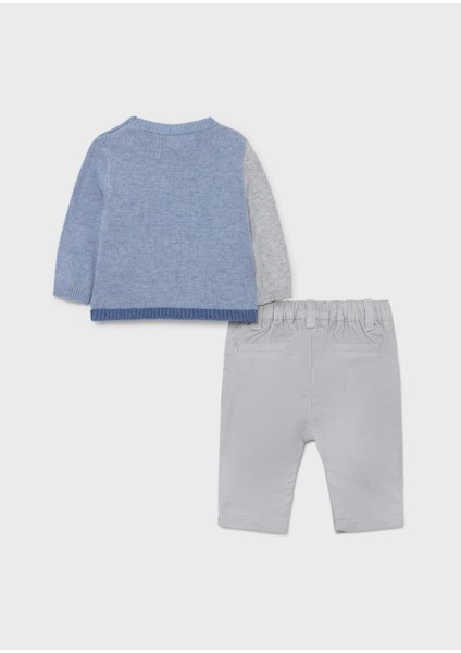 Erkek Bebek Kazak Pantolon 2'li Set 2523 modelleri
