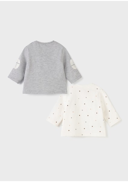 Mayoral Erkek Bebek Uzun Kol 2 Li Tişört Set 2061 modelleri