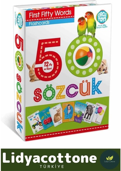 Yabancı Dil Eğitici Zeka Geliştirici Çocuk Ilk 50 Sözcük Ingilizce Türkçe Kartlar Yabancı Dil modelleri