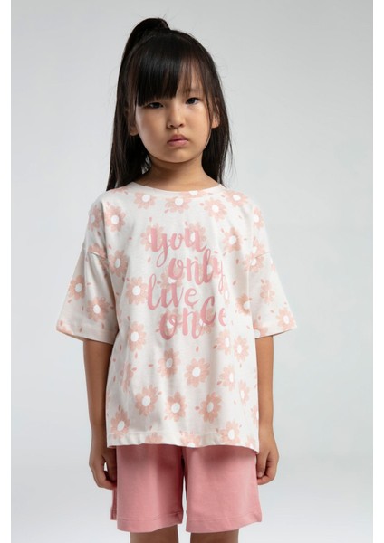 RP3610 - Bej - Rolypoly Kız Çocuk Şort Takım fiyatları