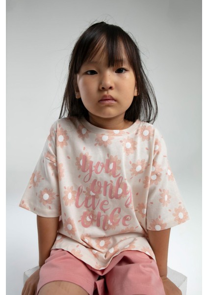 RP3610 - Bej - Rolypoly Kız Çocuk Şort Takım fırsatları