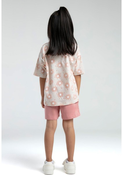 RP3610 - Bej - Rolypoly Kız Çocuk Şort Takım indirimleri