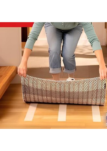 Halı Kilim Paspas Kaymaz Bant 48 mm x 5 mt Çift Taraflı Yapışkan Toplanma Önleyici Bandı 2 Adet