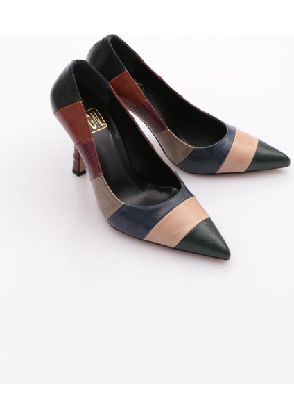 5073 Kadin Sivri Burun Parmak Dekolteli Yüksek Topuklu Ayakkabi fiyatları
