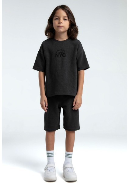 RP3564 - Lacivert - Rolypoly Erkek Çocuk Bermuda Takım