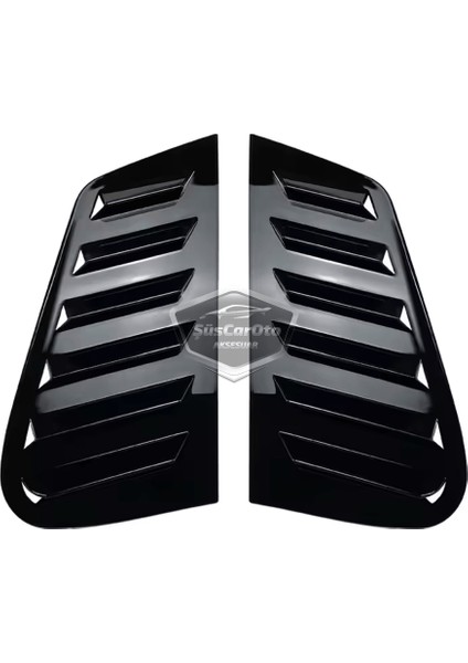 Vw Golf 4 1997-2003 Uyumlu Kelebek Cam Izgarası Kelebek Cam Vizörü Havalandırma Sağ Sol Takım Parlak Siyah fırsatları
