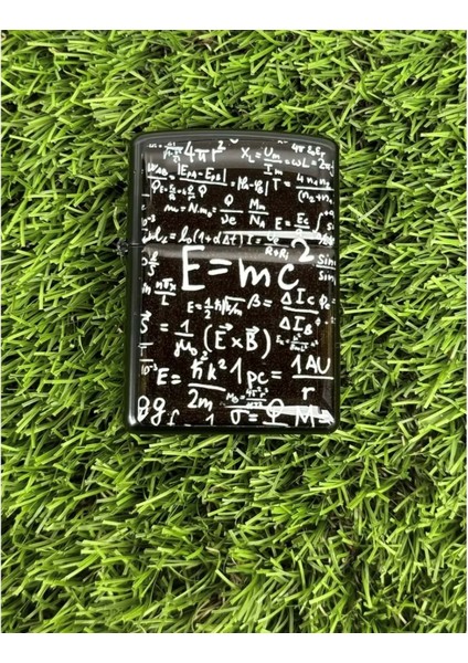 Einstein Benzinli Metal Çakmak Damla Sticker