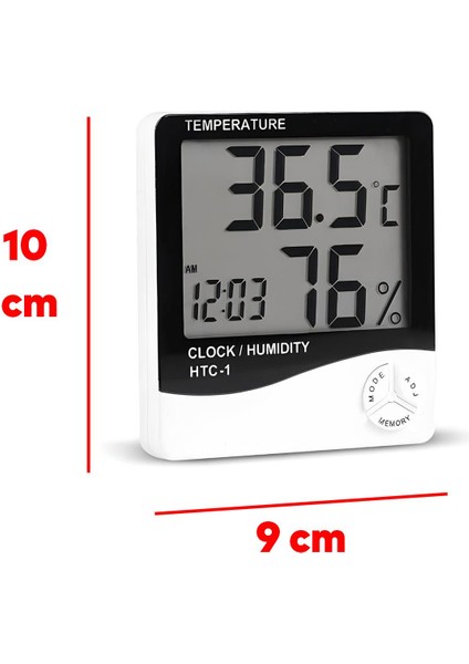 Termometre Isı Nem Ölçer Bebek Odası Oda Sıcaklık Ölçme Derece Fahrenhayt Ekranlı Dijital Pilli fiyatları