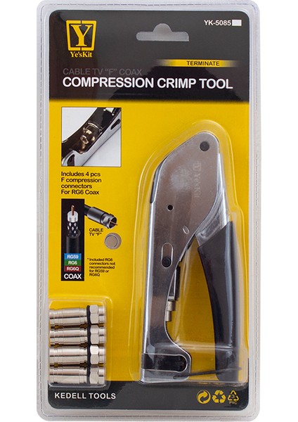 Powermaster YK-5085C3 F Konnektör Sıkma Pensesi Dijitürk Soketi Digıturk Jack Sıkma Pensesi fiyatları