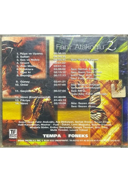 CD Fahir Atakoğlu 2 CD fiyatları