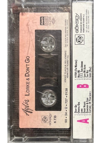 Kaset Aylin Lorge & Don't Go Kaset fiyatları