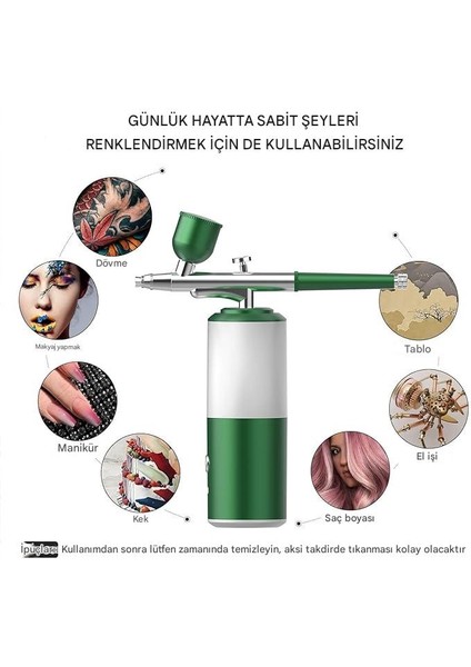 Airbrush-02 Şarj Edilebilir Boya Tabancası 34 Psi