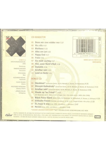 CD Bap x Für 'e U Double CD