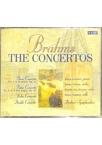 CD Brahams The Concertos 3 CD Birarada