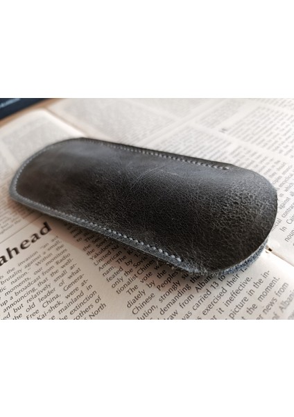 Crazy Hors Gerçek Deri Tamamen El Emeği Kalemlik Kalem Kutu 16,5 cm 6,9 cm Ebatlarında LD11 fırsatları