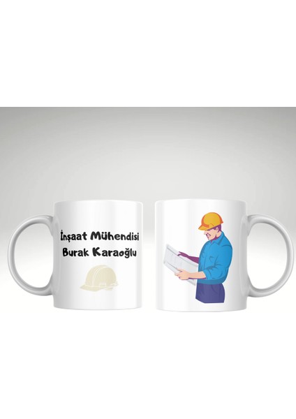 Inşaat Mühendisi Erkek Baskı Kupa Bardak