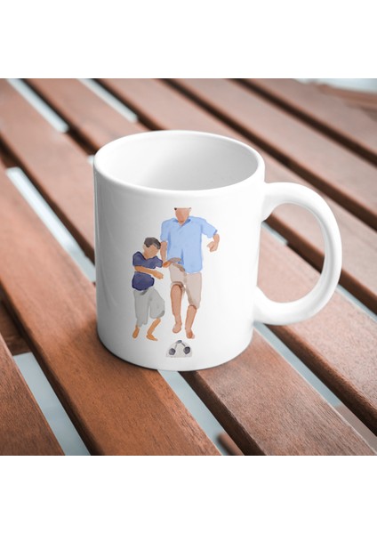 Canım Babam Top Oynuyor Kupa Baskı Bardak Babalar Günü modelleri