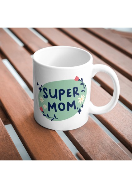 Super Mom Kupa Baskı Kupa Bardak Anneler Günü modelleri