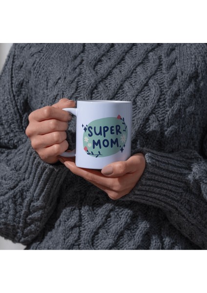 Super Mom Kupa Baskı Kupa Bardak Anneler Günü indirimleri
