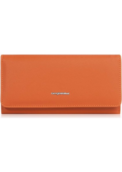 Kadın Büyük Boy Cüzdan/portföy - 65292 - Kiremit