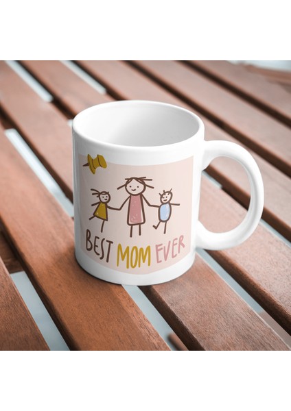 Best Mom Ever Baskı Kupa Bardak Anneler Günü modelleri