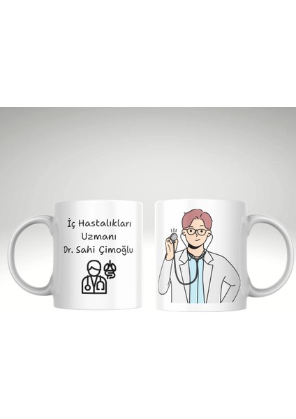 Doktor Erkek Baskı Kupa Bardak