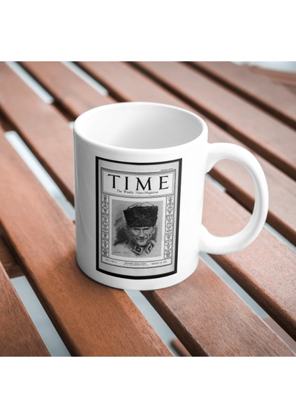 Time Degisi Atatürk Kapak Baskı Kupa Bardak