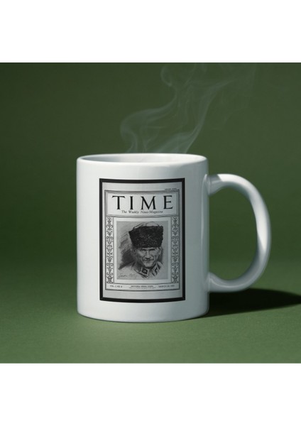 Time Degisi Atatürk Kapak Baskı Kupa Bardak