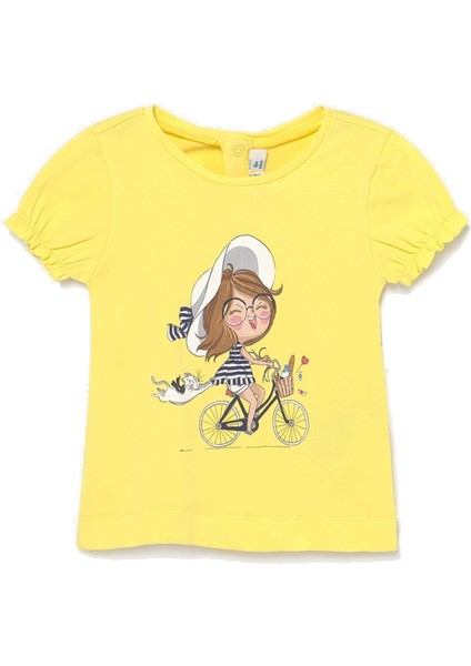 Kız Bebek Baskılı Tişört