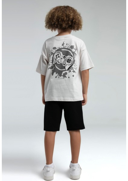 RP3572 - K.indigo - Rolypoly Erkek Çocuk Bermuda Takım fırsatları