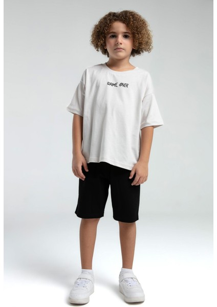 RP3572 - K.indigo - Rolypoly Erkek Çocuk Bermuda Takım