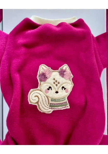 Foxie Polar Kedi Tulum Pijama
