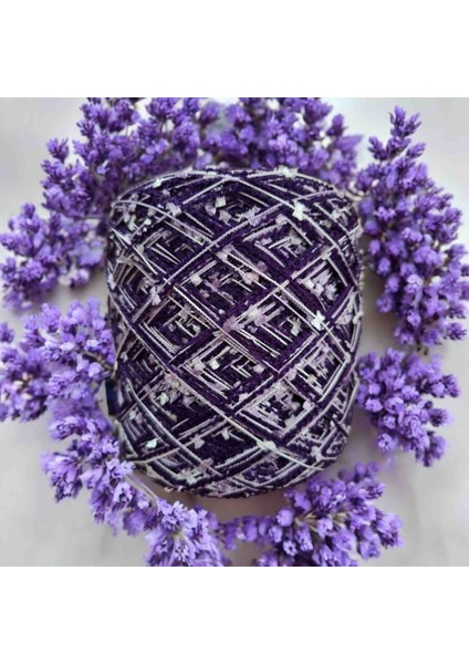 Zincir Merserize & Ebruli Çapari Karışımı Tasarim El Örgü İpi 310 gr