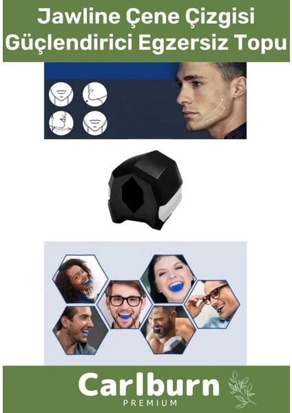 Özel Tasarım Bpa Içermeyen Silikon Jawline Çene Çizgisi Güçlendirci Egzersiz Topu