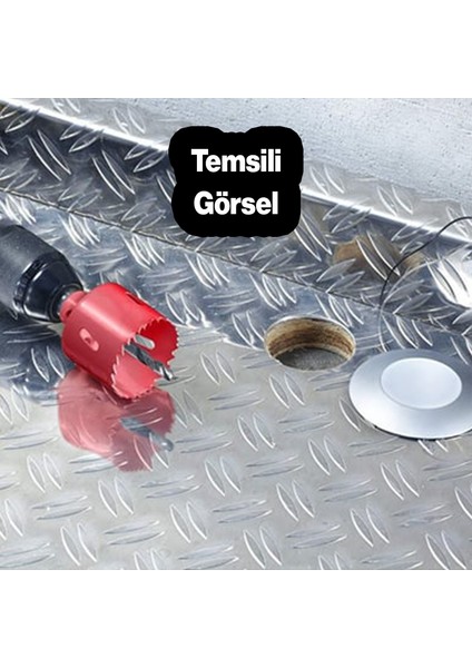 Bi Metal Panç Ø 44 mm Delik Açma Alçıpan Ahşap Pvc Delme Testeresi Adaptörsüz 1 Adet
