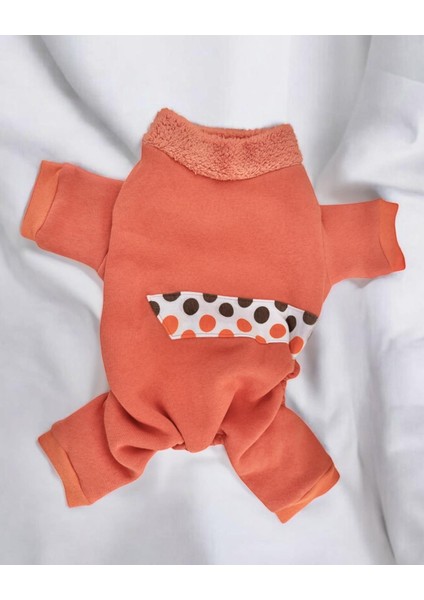 Puanti Kalın Penye Kedi Tulum Pijama fırsatları