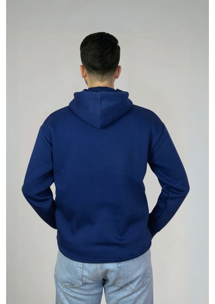 Unisex Pamuklu Basic Oversize Kapüşonlu Sweatshirt fırsatları