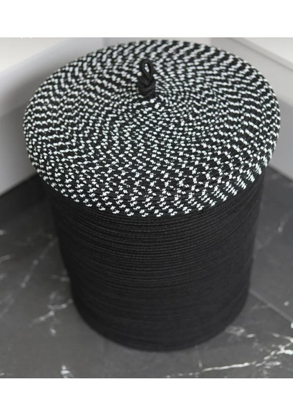 Jüt Hasır Sepet Düzenleyici Oyuncak Çamaşır Sepeti Kapaklı 35 x 40 cm fiyatları