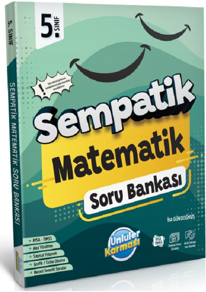 5.sınıf Sempatik Matematik Soru Bankası +36 Haftalık Kazanım Denemeleri (Hediyeli) fırsatları