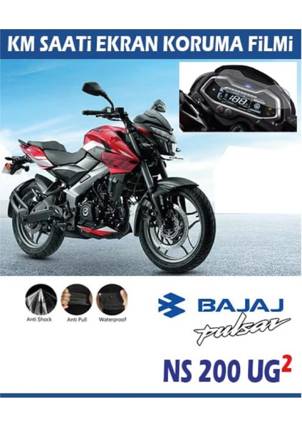 Pulsar NS200 Ug2 Serisi Motosiklet Ekran Km Koruyucu