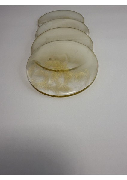 Epoksi Bardak Altlığı 4'lü SET(10CM x 10 Cm)